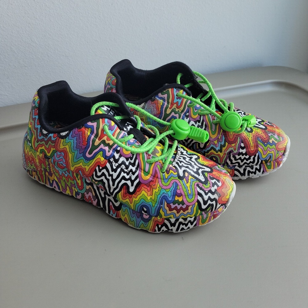 Skechers Jen Stark Kid's Size 11.5 Air Cooled Forever Drip Rainbow Multi Color